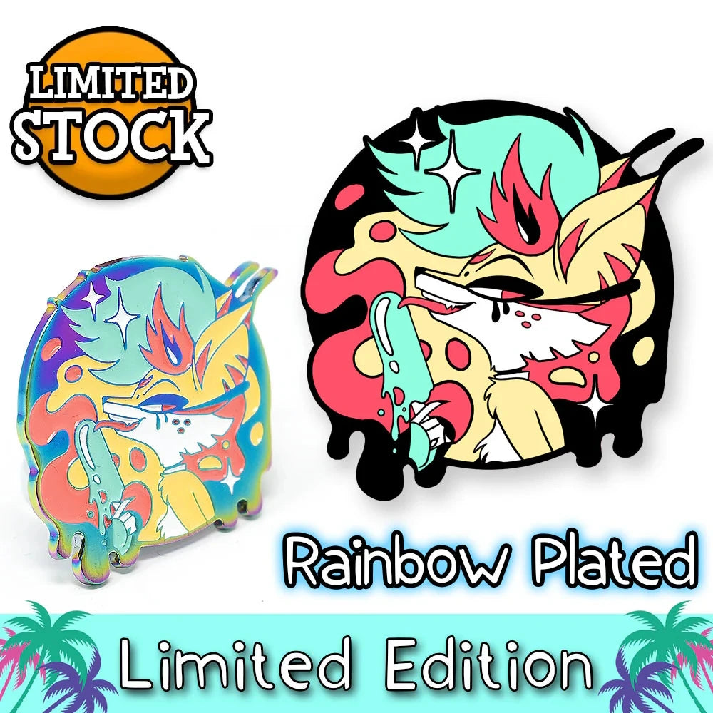 Helluva Boss Summer Beelzebub Limited Edition Rainbow Pin