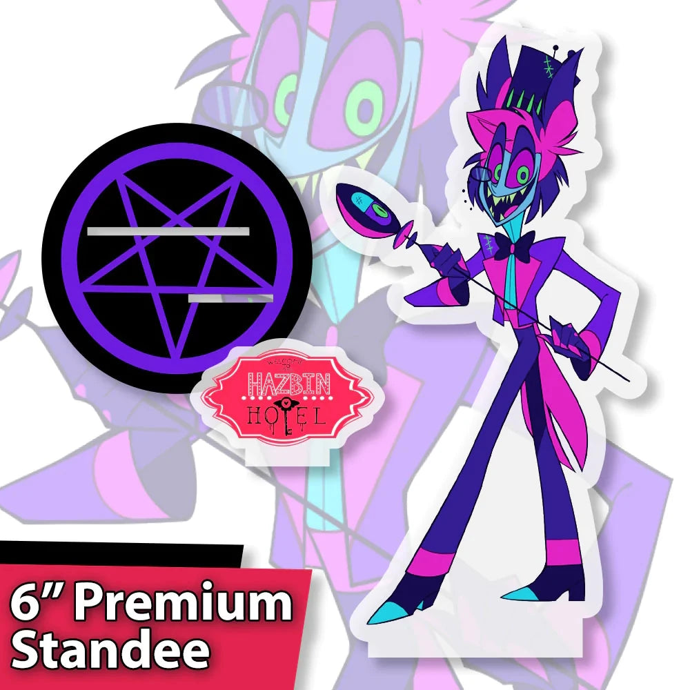 Hazbin Hotel Neon Alastor Pre-release Standee