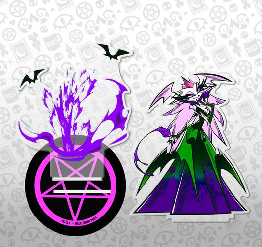 Helluva Boss Stella Halloween Color Variant Standee