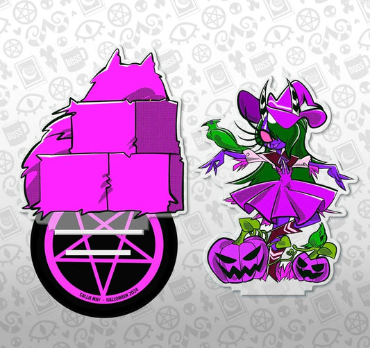 Helluva Boss Sallie May Halloween Color Variant Standee